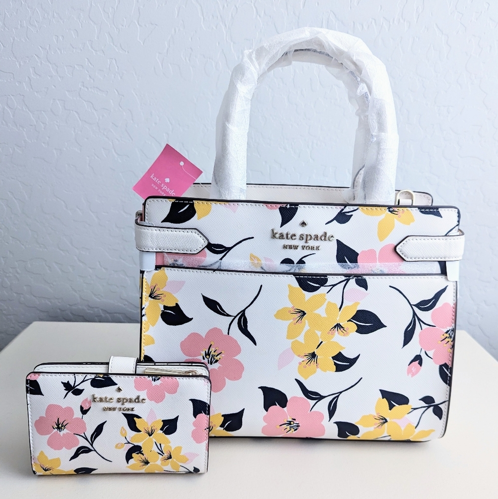 Kate Spade Lily Blooms Staci Medium and wallet